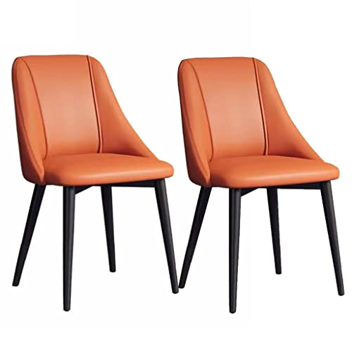 Esszimmerstuhl 2er-Set Leder-Akzentstuhl mit Metallbeinen Mid Century Modern Esszimmerstühle Küchen-Esszimmerstühle mit weich gepolsterter Sitzfläche für das Wohnzimmer Esszimmerstuhl 2er-Set Leder-Akzentstuhl mit Metallbeinen Mid Century Modern Esszimmerstühle Küchen-Esszimmerstühle mit weich gepolsterter Sitzfläche für das Wohnzimmer von Generic