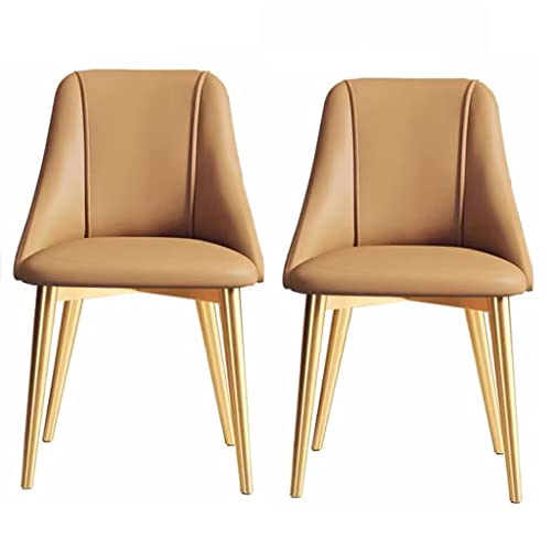 Esszimmerstuhl 2er-Set Leder-Akzentstuhl mit Metallbeinen Mid Century Modern Esszimmerstühle Küchen-Esszimmerstühle mit weich gepolsterter Sitzfläche für das Wohnzimmer Esszimmerstuhl 2er-Set Leder-Akzentstuhl mit Metallbeinen Mid Century Modern Esszimmerstühle Küchen-Esszimmerstühle mit weich gepolsterter Sitzfläche für das Wohnzimmer von Generic