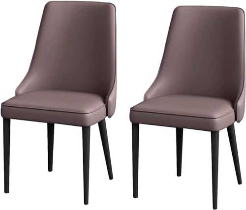 Esszimmerstuhl aus Napa-Leder, Küchenstühle 2er-Set, moderner nordischer Beistellstuhl, Freizeitstuhl mit hochdichtem Schwammkissen Esszimmerstuhl aus Napa-Leder, Küchenstühle 2er-Set, moderner nordischer Beistellstuhl, Freizeitstuhl mit hochdichtem Schwammkissen von Generic