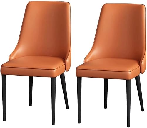 Esszimmerstuhl aus Napa-Leder, Küchenstühle 2er-Set, moderner nordischer Beistellstuhl, Freizeitstuhl mit hochdichtem Schwammkissen Esszimmerstuhl aus Napa-Leder, Küchenstühle 2er-Set, moderner nordischer Beistellstuhl, Freizeitstuhl mit hochdichtem Schwammkissen von Generic