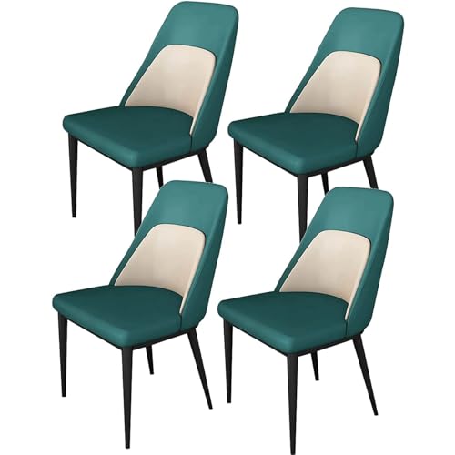 Esszimmerstuhl aus künstlichem Mikrofaserleder, Moderne Küchenstühle im 4er-Set, Beistellstuhl mit Metallbeinen, leicht zu montierender Schminkstuhl Esszimmerstuhl aus künstlichem Mikrofaserleder, Moderne Küchenstühle im 4er-Set, Beistellstuhl mit Metallbeinen, leicht zu montierender Schminkstuhl von Generic