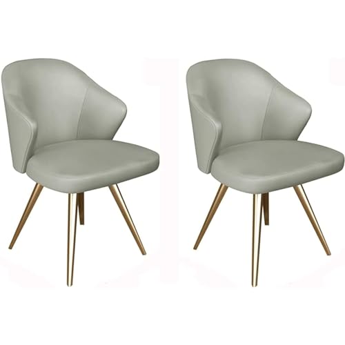 Esszimmerstuhl im Mid-Century-Stil, Küchenstühle 2er-Set, Schminkstuhl, Beistellstuhl mit wasserdichtem PU-Kissen an Sitz und Rückenlehne Esszimmerstuhl im Mid-Century-Stil, Küchenstühle 2er-Set, Schminkstuhl, Beistellstuhl mit wasserdichtem PU-Kissen an Sitz und Rückenlehne von Generic