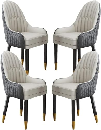 Esszimmerstuhl mit Latexkissen, Schminkstuhl mit Beinen aus ivholz, Küchenstühle 6er-Set, Beistellstuhl mit omischem Rückenlehnendesign von Generic