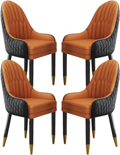 Esszimmerstuhl mit Latexkissen, Schminkstuhl mit Beinen aus ivholz, Küchenstühle 6er-Set, Beistellstuhl mit omischem Rückenlehnendesign von Generic