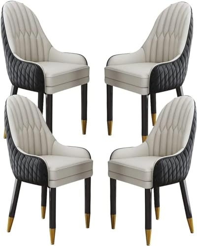 Esszimmerstuhl mit Latexkissen, Schminkstuhl mit Beinen aus ivholz, Küchenstühle 6er-Set, Beistellstuhl mit omischem Rückenlehnendesign von Generic