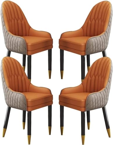 Esszimmerstuhl mit Latexkissen, Schminkstuhl mit Beinen aus ivholz, Küchenstühle 6er-Set, Beistellstuhl mit omischem Rückenlehnendesign von Generic