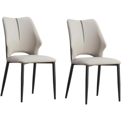 Esszimmerstuhl mit Rahmen aus Kohlenstoffstahl, Küchenstühle 2er-Set, verschleißfester Schminkstuhl aus PU-Leder, Beistellstuhl für die Wohnzimmerlounge Esszimmerstuhl mit Rahmen aus Kohlenstoffstahl, Küchenstühle 2er-Set, verschleißfester Schminkstuhl aus PU-Leder, Beistellstuhl für die Wohnzimmerlounge von Generic