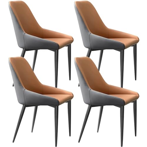 Esszimmerstuhl mit gebogener Rückenlehne, Küchenstühle 4er-Set, Stuhlbezug aus technischem Stoff, Schminkstuhl Esszimmerstuhl mit gebogener Rückenlehne, Küchenstühle 4er-Set, Stuhlbezug aus technischem Stoff, Schminkstuhl von Generic
