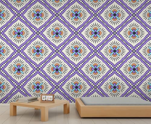 Ethnische Geometrische Tapeten Bunte Tapete Mädchenzimmer Abstrakte Blumen Wandtapete Rauten Karierte Linien Punkte Wandpapier für Mädchenschlafzimmer Wohnzimmer Wandbild Poster 450 X 300 cm Ethnische Geometrische Tapeten Bunte Tapete Mädchenzimmer Abstrakte Blumen Wandtapete Rauten Karierte Linien Punkte Wandpapier für Mädchenschlafzimmer Wohnzimmer Wandbild Poster 450 X 300 cm von Generic
