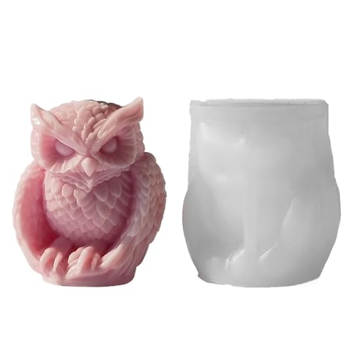 Eulenkerzenform - Silikonform Dauerhafte Wiederverwendbare Form | Leicht zu transportierende Form für Kerzen, Seifen, Gips und Harzdekorationen für Anfänger und Tierliebhaber Eulenkerzenform - Silikonform Dauerhafte Wiederverwendbare Form | Leicht zu transportierende Form für Kerzen, Seifen, Gips und Harzdekorationen für Anfänger und Tierliebhaber von Generic