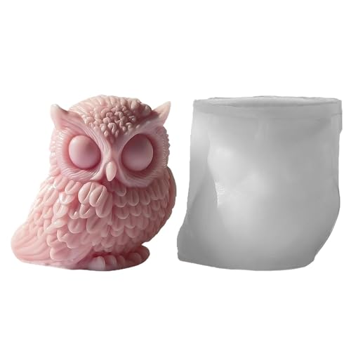 Eulenkerzenform - Silikonform Dauerhafte Wiederverwendbare Form | Leicht zu transportierende Form für Kerzen, Seifen, Gips und Harzdekorationen für Anfänger und Tierliebhaber Eulenkerzenform - Silikonform Dauerhafte Wiederverwendbare Form | Leicht zu transportierende Form für Kerzen, Seifen, Gips und Harzdekorationen für Anfänger und Tierliebhaber von Generic