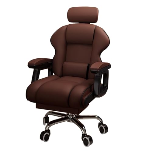 Executive Work Sessel für Büro/Schlafzimmer/Gaming Schreiben Breites Kissen Verstellbare Armlehne Hoher großer Plus-Size-Schreibtischstuhl von Generic