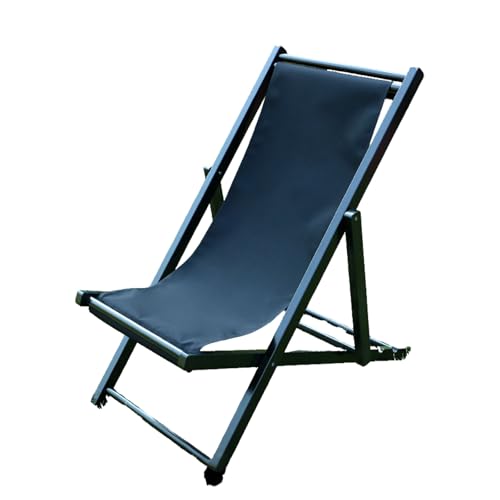 Extra breiter Stranddeckstuhl Klafte Sonnenleiter liegende Lounge am Pool am Pool liegend C 128 * 58cm von Generic
