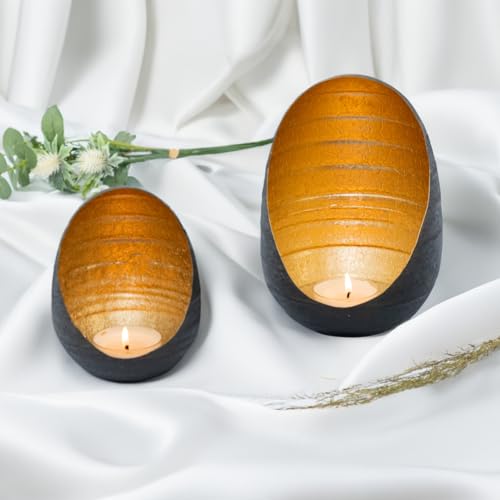 FINDENO Handgemachter Kerzenhalter - Eleganter Stil für Stimmungsvolles Ambiente, Hochwertige Verarbeitung, Ideal für Romantische Abende Festliche Anlässe Dekoration in Wohnzimmer, Schlafzimmer von Generic