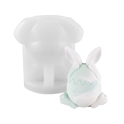 Faceless Bunny Silikonform - 3D Hase gesichtsloser Wichtel Kerzenform,DIY Duftkerzenform für Halloween, Weihnachten, Ostern, Geburtstag, Hochzeit, Party, Dekorationen, Basteln von Generic