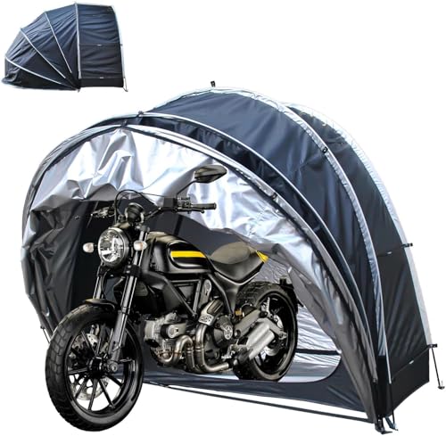 Fahrradzelt Outdoor-lagerung wasserdichte Hängende 2-in-1-lagerschuppen Mit Doppeltüren Für 2-5 Fahrräder Rasenmäherschuppen, Black Fahrradzelt Outdoor-lagerung wasserdichte Hängende 2-in-1-lagerschuppen Mit Doppeltüren Für 2-5 Fahrräder Rasenmäherschuppen, Black von Generic
