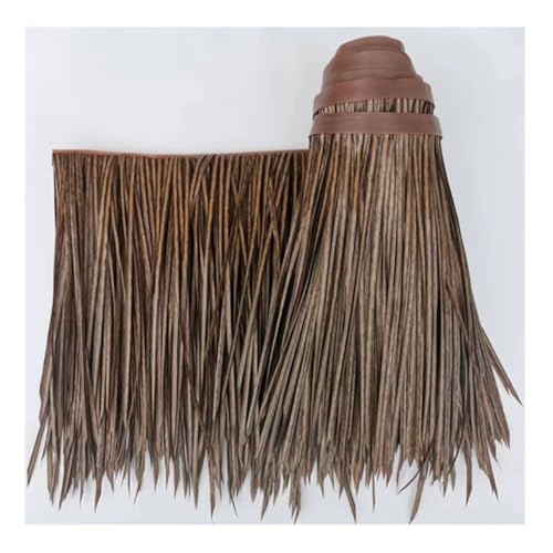 Fake Reet Pelz Reet Simulation Dach Reet Fliese Haus Bauernhof Dekoration Fake Stroh PE Flammschutzmittel Material Reet Für Hawaiian Feel Bar Seaside(Yellow a,0.5x2m/1.64X6.56ft) von Generic