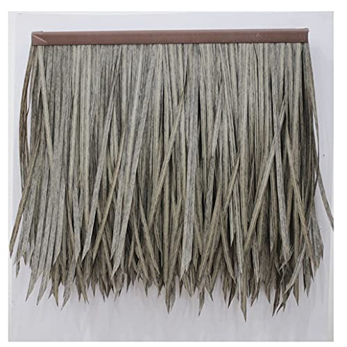 Fake Thatch Palm Thatch Roll Simulation Von Thatch Tile Man-Made Thatch Fake Stroh Künstliche Kunststoff Pvc Pavillon Strohdach Dekoration Thatch - 0.5x0.5m/Stk(Yellow b,8pcs) von Generic