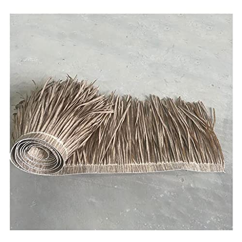 Fake Thatch Simulation Kunststoff Thatch Rollen PVC Thatch Dekoratives Dach Kunststoff Thatch Schuppen Farm Sun-Proof Und Wärmeisolierend Strohdach(Yellow c,0.5x30m) von Generic