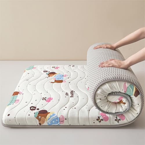 Faltbare, Dicke Matratze aus gewaschener Baumwolle, geeignet für die Vermietung in Studentenwohnheimen und Hotels. von Generic