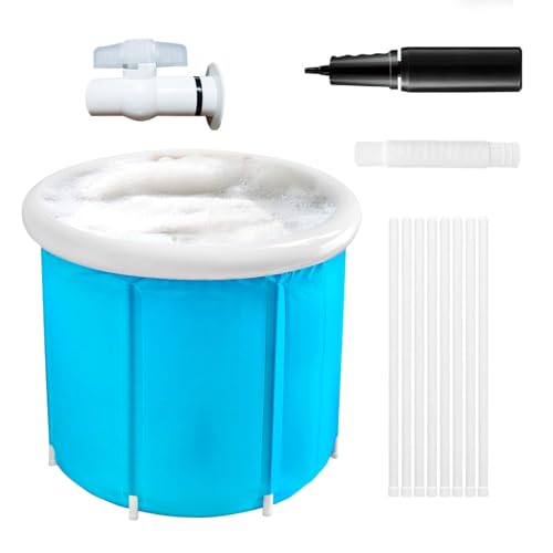 Faltbare Badewanne,Freistehende warme Spa Badewanne | Auslaufsichere Reise-Badewanne für Camping Garten Reisen von Generic