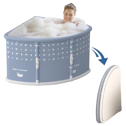 Faltbare Badewanne Für Erwachsene, 3s Ein Klick Falten, Freistehende Badewanne Mit Ablaufrohr, Tragbare Badewanne Für Home SPA, Eisbad von Generic