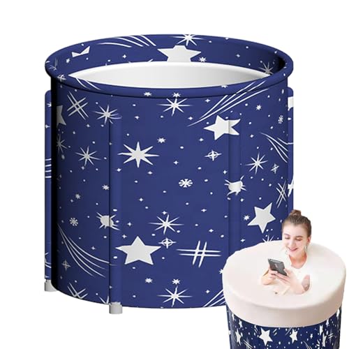 Faltbare Badewanne für Erwachsene | Faltbare Badewanne | Verdickte Duschstange - Leicht Faltbare Badewanne für Erwachsene in der Duschkabine für Tauchen, Spa und Eispool von Generic