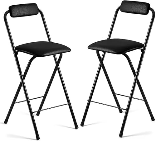 Faltbare Bar Stool with Backrest - Portable Folding Stool for Camping, Kitchen, Shop, Cafe - 29.5in Tall, 2-Piece Outdoor Folding Chair Set Faltbare Bar Stool with Backrest - Portable Folding Stool for Camping, Kitchen, Shop, Cafe - 29.5in Tall, 2-Piece Outdoor Folding Chair Set von Generic