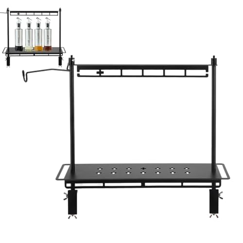 Faltbare Campingaufbewahrung | Faltbare Campingaufbewahrung | Faltbare Picknick-Utensilienhalter mit Laternenhalterung - Tragbare Faltbare Aufbewahrungsbox Aufbewahrungsbox von Generic