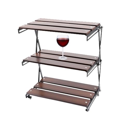 Faltbare Campingunterstützung - Tragbares Lagerregal, robuster Lagerorganisator | Faltbare Displayunterstützung für Picknick, stabiles Büroregal für Camping im Freien Faltbare Campingunterstützung - Tragbares Lagerregal, robuster Lagerorganisator | Faltbare Displayunterstützung für Picknick, stabiles Büroregal für Camping im Freien von Generic