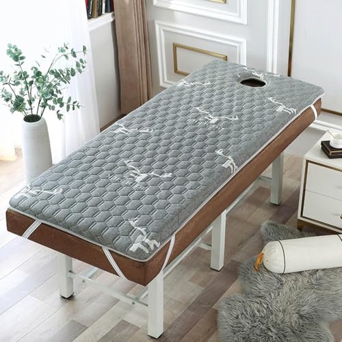 Faltbare Massagebettmatratze Mit Atemlöchern, Spa-matratze Mit Gummiband, Memory-Foam-matratze, Geeignet Für Das Bett Im Schönheitssalon, B01, (S) 180x60x5cm von Generic