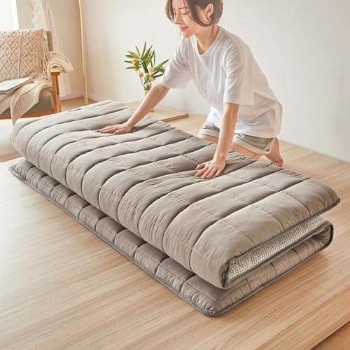 Faltbare japanische Bodenmatratze, tragbare Futon-Matratze, Tatami-Matte, aufrollbares Bett, Camping-Isomatte für die Couch zu Hause (Farbe: A, Größe: 180 x 200 cm) (A 120 x 200 cm) von Generic