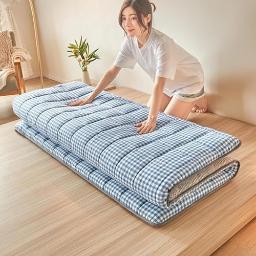Faltbare japanische Bodenmatratze, tragbare Futon-Matratze, Tatami-Matte, aufrollbares Bett, Camping-Isomatte für die Couch zu Hause (Farbe: A, Größe: 180 x 200 cm) (D 120 x 200 cm) von Generic
