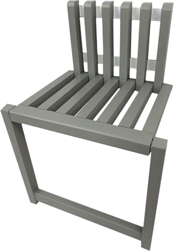 Faltbarer Badezimmer-beh-klappstuhl - Haushalts-entrae Beh-sitzschuhwechsel - Klappbare Sicherheitsduschsitze, Platzsparend, Maximal 150 Kg, Grey von Generic