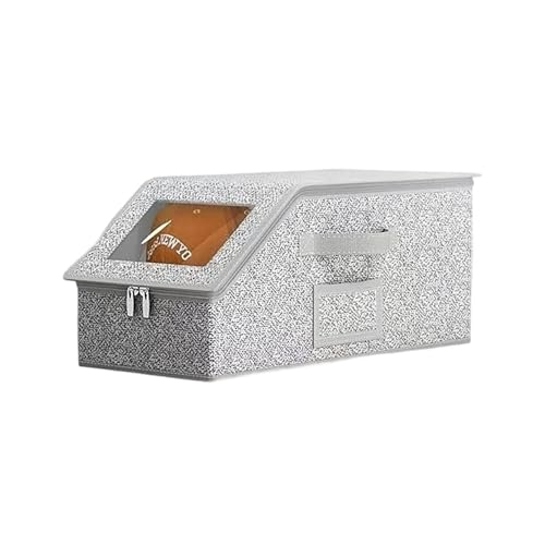 Faltbarer Baseballkappen-Organizer, Aufbewahrung für Schrank, Heimtextilien, Zubehör, Huthalter, Display mit Fächern Jyq243 (Grey, 42x22x17cm) von Generic
