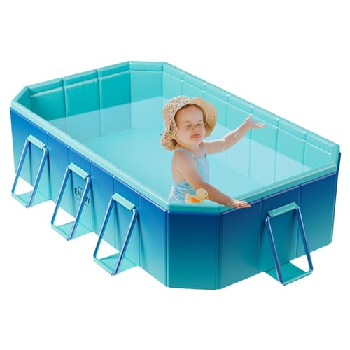 Faltbarer Pool: tragbarer Pool, moderner Reisepool | Planschbecken für Kinder, Hundepool, faltbarer Hundepool, tragbare Badewanne, nicht aufblasbarer Kinderpool, pi von Generic