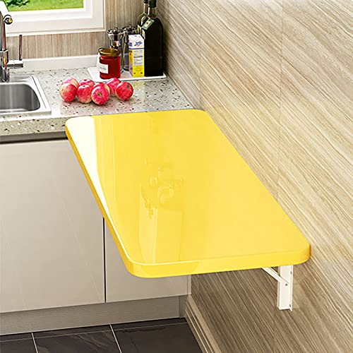 Faltbarer Wandmontierter Küchentisch, Wooden Drop Leaf Tisch, platzsparende Wäscheschale, schwimmende Workbench, einfach zu installieren, zusammenklappbare Dining-Oberfläche für kleine Räume von Generic