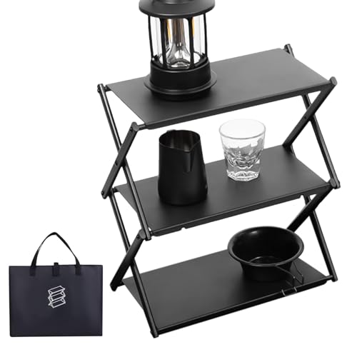 Faltbares , Campingtisch faltbar – vielseitig einsetzbare faltbare Aufbewahrungsregale, Camping-Aufbewahrungsregal | innovatives tragbares Campingregal, Aufbewahrungsregale aus Metall für den Faltbares , Campingtisch faltbar – vielseitig einsetzbare faltbare Aufbewahrungsregale, Camping-Aufbewahrungsregal | innovatives tragbares Campingregal, Aufbewahrungsregale aus Metall für den von Generic