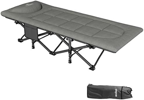 Faltbares Outdoor-reisebett - Premium-qualität Leichtes Heavy Duty Tragbares Reisebett Für Erwachsene Und Kinder Mit Dickem Pad Und 3D-Kissen - Perfekt Für Outdoor-wanderungen, Campingurlau Faltbares Outdoor-reisebett - Premium-qualität Leichtes Heavy Duty Tragbares Reisebett Für Erwachsene Und Kinder Mit Dickem Pad Und 3D-Kissen - Perfekt Für Outdoor-wanderungen, Campingurlau von Generic