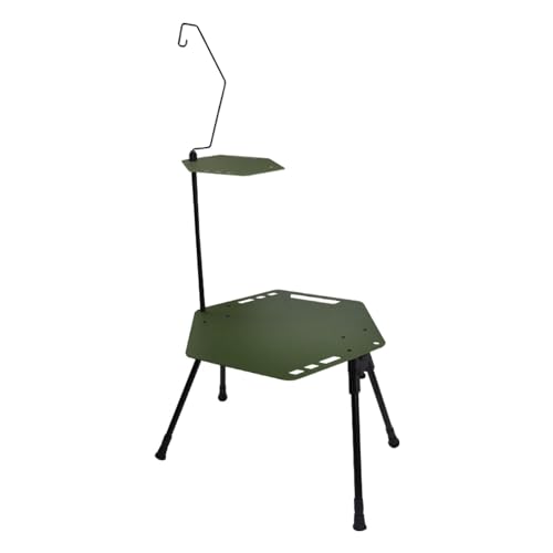 Faltbares Picknicktisch – Picknicktische aus Aluminiumlegierung, faltbar | Multifunktionales Outdoor-Tischset mit einer leichten Stütze gegen Verrutschen für die Reise Faltbares Picknicktisch – Picknicktische aus Aluminiumlegierung, faltbar | Multifunktionales Outdoor-Tischset mit einer leichten Stütze gegen Verrutschen für die Reise von Generic