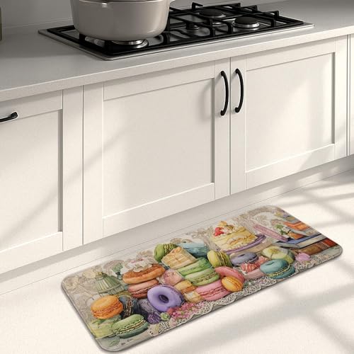 Fanciful Küchenmatten für Boden, bunte Dessertkunst, rutschfest, gepolstert, Komfort-Teppich für Küchenspüle, Esszimmer, 40,6 x 129,9 cm Fanciful Küchenmatten für Boden, bunte Dessertkunst, rutschfest, gepolstert, Komfort-Teppich für Küchenspüle, Esszimmer, 40,6 x 129,9 cm von Generic