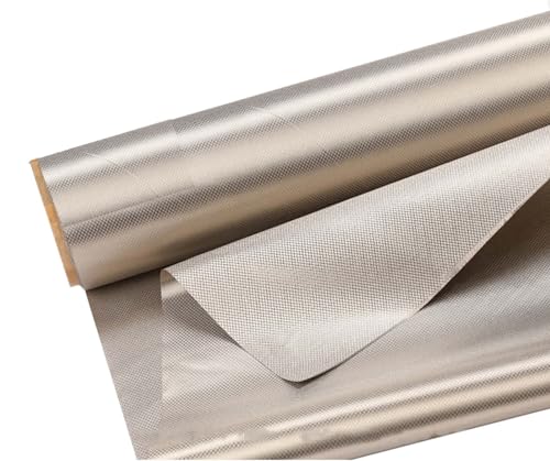 Faraday-gewebe Für Die Isolierung Von Elektromagnetischer Strahlung Emf-EMI-Schutz RFID-hf-abschirmgewebe Reduziert Den Emf-EMI-Schutz Für Intelligente Zähler, Silver, 1.1x3m von Generic