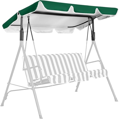 Farbiger Ersatzbaldachin Für Swing Cover Garten Swing Top Cover Patio Hängemattenabdeckung Top Garden Outdoor Outdoor Patio Balkon Hängemattenstuhl Baldachin Dach Ersatz, 003, 195 * 125 * 15cm von Generic