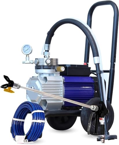 Farbspritzgerät Mit Wagen 1500w 4l/min Malermaschine Für Das Spritzen Von Außenwänden Im Innenbereich von Generic