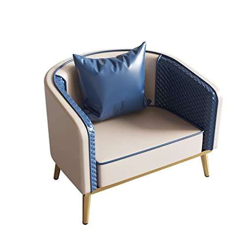 Fass-Akzentstuhl – Moderner Clubsessel aus Leder im Mid-Century-Stil, bequemer Wohnzimmerstuhl mit Rückenlehne, Armlehne und Metallbeinen Fass-Akzentstuhl – Moderner Clubsessel aus Leder im Mid-Century-Stil, bequemer Wohnzimmerstuhl mit Rückenlehne, Armlehne und Metallbeinen von Generic