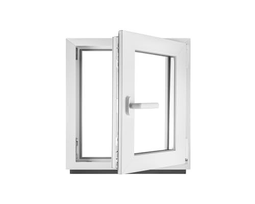 Fenster Kellerfenster Kunststofffenster Kunstoff weiß BxH 80 x 80 cm DIN Rechts - ALLE GRÖßEN - 2 fach Verglasung BxH 800 x 800 mm - Funktion Dreh-Kipp - BauPlaza Fenster Kellerfenster Kunststofffenster Kunstoff weiß BxH 80 x 80 cm DIN Rechts - ALLE GRÖßEN - 2 fach Verglasung BxH 800 x 800 mm - Funktion Dreh-Kipp - BauPlaza von Generic