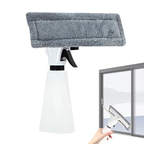 Fensterreiniger aus Mikrofaser mit Sprühflasche – Reinigung aus Glas ohne Sequenz, kompakte Dusche | Mehrzweck-Griff mit Sprühkopf von Generic