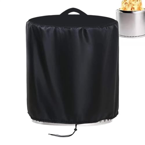 Feuerkorb Abdeckung Rund - Protektor-Abdeckung für Feuerkorb | Staubdichte Feuerkorb Guard, Heavy Duty Wasserdichte Kamin-Protector für Terrasse von Generic