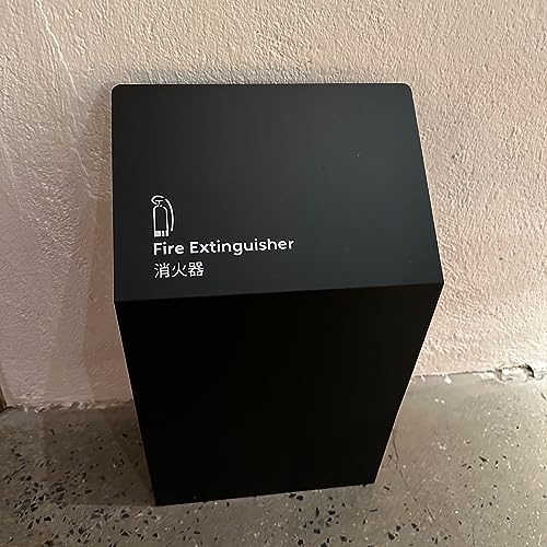 FeuerlöScherkasten Feuerlöscherhalterung, Sicherheitspakethalter, bodenstehend, Doppelschrank, Sicherheitsgerätehalter für den Innen- und Außenbereich, Halterung für Eisenneutralisierer von Generic
