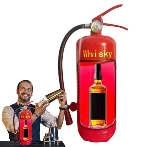 Feuerlöscher für Weinflasche, Feuerlöscher für Weinkiste,Weinflaschenhalter für Feuerlöscher - Neuheit Weinflaschenhalter aus Eisen für Feuerwehrmann Whiskyliebhaber, Arr Feuerlöscher für Weinflasche, Feuerlöscher für Weinkiste,Weinflaschenhalter für Feuerlöscher - Neuheit Weinflaschenhalter aus Eisen für Feuerwehrmann Whiskyliebhaber, Arr von Generic